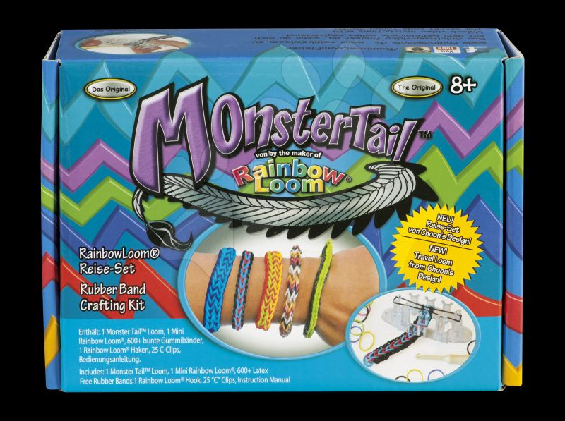 Rainbow Loom dětský set na pletení náramků Monster Tail 21379