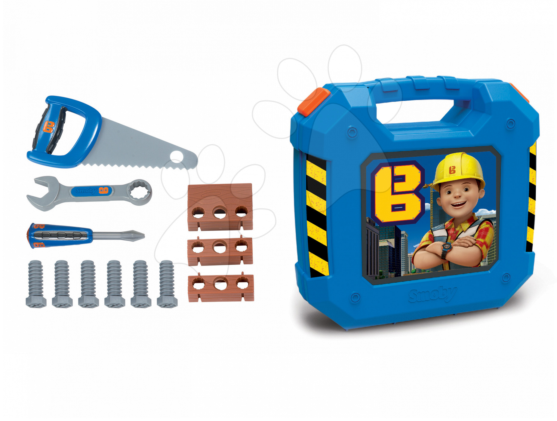 Dětský kufřík s pracovním nářadím Bořek Stavitel 360153 modrý